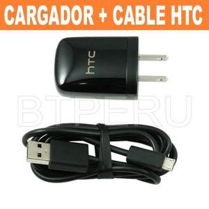 Cargador Pared + Cable Usb Htc One M7 S L V Inspire Original