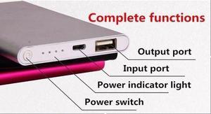 Cargador Power Bank 10400 Mah Aluminio Colors Tablt/iphone..