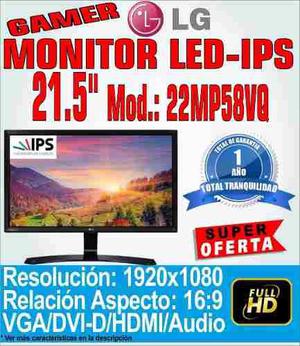 Monitor Lg Led Ips 21.5 22mp58vq Full Hd Pc Wide Diseño