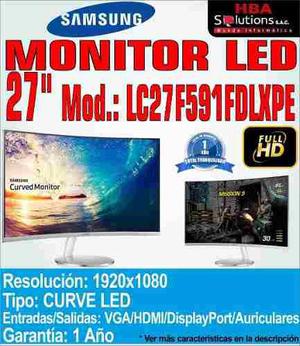 Monitor Samsung Curve Led 27 Lc27f591fdlxpe Vga Hdmi Displa