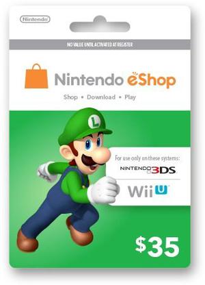 De Mrcargas Nintendo Eshop $35 Card Usa 3ds Wii U Tarjeta