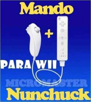 Mando + Nunchuck Para Wii Divierte Sin Gastar Tanto !nuevos