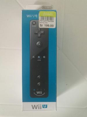 Mando Wii U Original Nintendo Color Negro Nuevo De