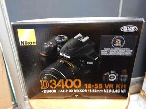 Camara Nikon D3400 Lente 18-55mm Vr + Memoria De 16gb