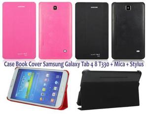 Case Book Cover Samsung Galaxy Tab 4 8 T330 + Mica + Stylus