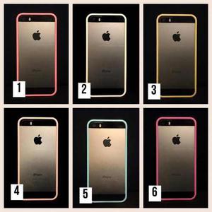 Case Iphone 5/5s/5se Modelo Clasico De Bordes De Colores
