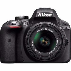 Cámara Nikon D3300 24 Mpxs + Lente 18-55mm Vr Il +