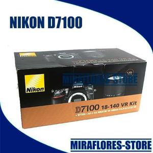 Cámara Nikon D7100 24.1mp Lente 18-140mm Vr + Sd 16gb