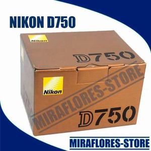 Cámara Nikon D750 Fx-sensor 24.3mp Full Frame Solo Cuerpo