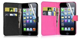 Estuche Case Wallet Iphone 4 4s Iphone 5 5s + Mica + Stylus