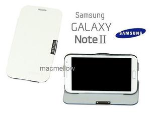 Flip Cover N7100 Funda Estuche Original Blanco Galaxy Note 2