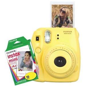 Fujifilm Instax Mini 8 Polaroid Amarillo Pilas 10 Peliculas