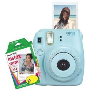 Fujifilm Instax Mini 8 Polaroid Celeste Pilas 10 Peliculas