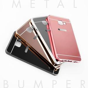 Funda Case Galaxy A7 2016 Borde Metal Espejo Cromado