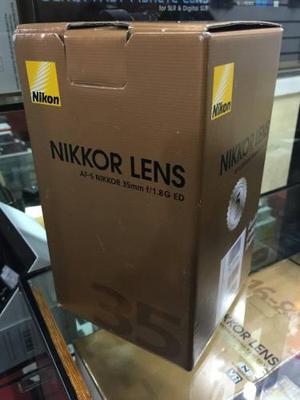 Lente Nikon Af-s Fx Nikkor 35mm F/1.8g Ed Para Full Frame