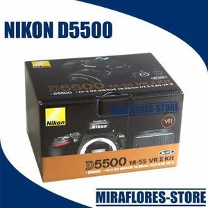 Nikon D5500 Con 18-55mm Vr + Sd 16gb Garantía Miraflores