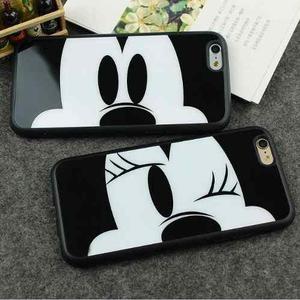 Protector Case Goma Mickey Minnie Mouse Iphone 5 / 5s + Mica