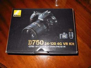 Seminueva Nikon D750 24.3mp + 24-120mm. Gratis 32gb Cl10