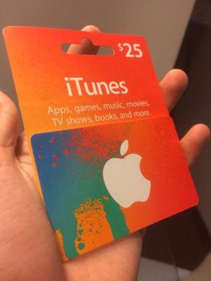 Tarjeta Itunes Usa Apple 25 $ Giftcard
