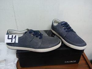 Vendo Zapato Casual Calimod Nuevo T41 Azul Original En Caja