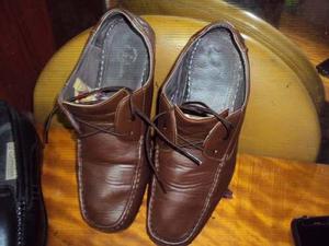 Zapatos Bata De Cuero Usado Tall-43 Buenisimo Estado Calidad