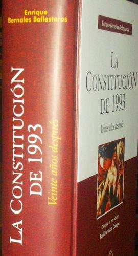 La Constitucion De 1993- Enrique Bernales-edicion 2012