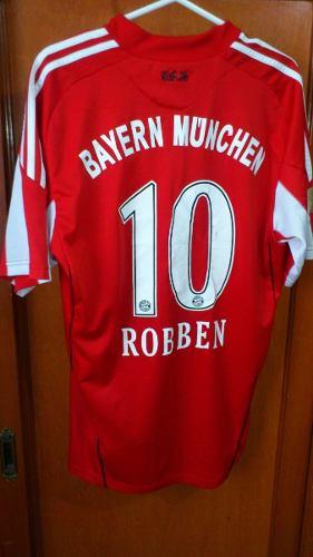 Camiseta Adidas Bayer Munich 2010 Robben Talla M Como Nueva
