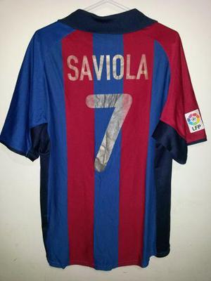 Camiseta Barcelona Saviola 2001 Nike Talla M, Original