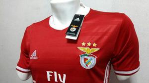 Camiseta Benfica De Portugal Local 2016/17 Manga Corta