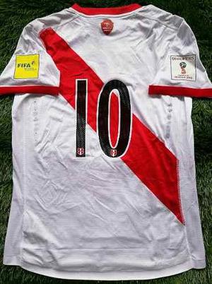Camiseta Perú Eliminatorias 2018 Farfan Usada En Juego