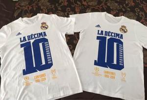 Camisetas La Decima Originales, Real Madrid, Como Nuevas!!