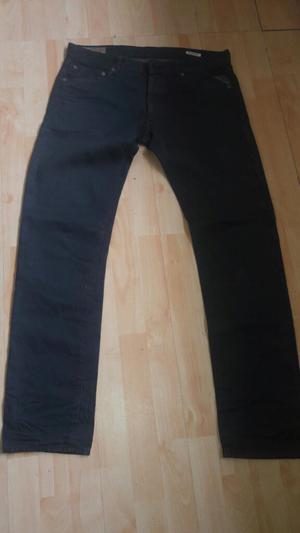 Jeans Replay 34x34 Negro Haumado