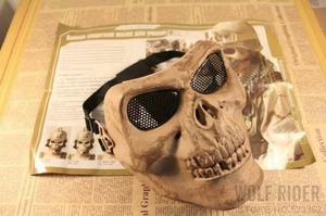 Mascara De Proteccion Airsoft Black Skull