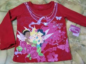 Polo Camiseta Tinkerbell Disney Princess Fairies Hadas
