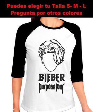 Polos T Shirt Camiseta Justin Bieber Purpose Tour Concierto