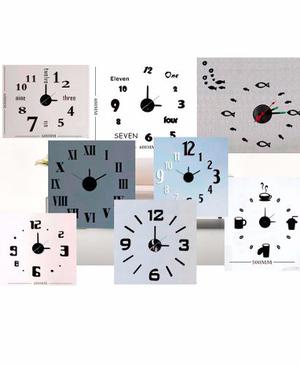 Relojes Decorativos De Pared, Con Piezas Autoadhesivas