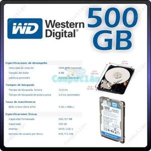 Disco Duro Western Digital Wdlpx 500gb // Notebook Nuevo