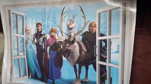 Frozen Vinilo Pared Delivery - 46x60 Cm Y 50x79cm-