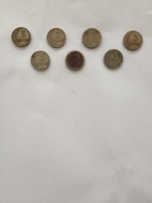 Moneda 5 Centavos Perú .