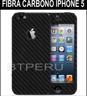 Skin Case Vinilo Fibra Carbono iPhone 5