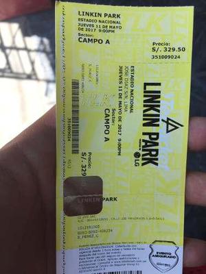 Concierto Entradas Linkin Park En Lima! - Campo A 450