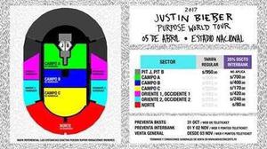 Entrada Para Justin Bieber: Purpose World Tour - 5 De Abril