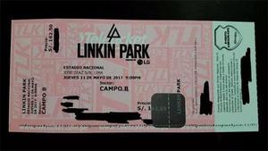 Entradas Para Linkin Park 100% Originales Campo B Solo
