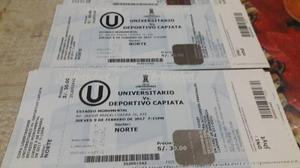 Entrdas Para La Copa Libertadores Universitario Vs Capiata
