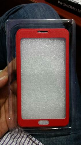 Flip Cover Para Galaxy Note 3 Tacto Cuero