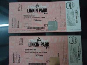 Linkin Park Campo A 600, Campo B 320, Oriente 200 Mirar R.