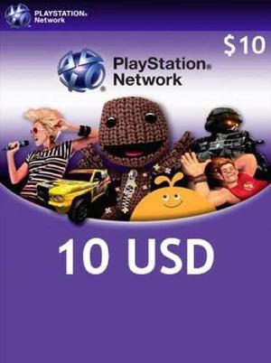 Play Station Network Psn Card $10 Store Usa Ps4 Ps3 Psvita