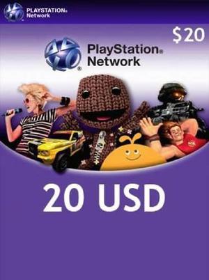 Play Station Network Psn Card $20 Store Usa Ps4 Ps3 Psvita