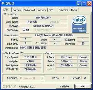 Prescot 3.2 Ghz Ht Bus 800 Socket 478+mainboard+memoria1gb