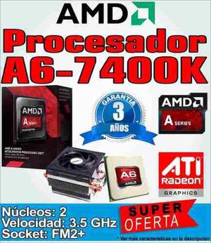 Procesador Amd A6-7400k 3.5 Ghz Fm2+ Video Integrado Gamer G